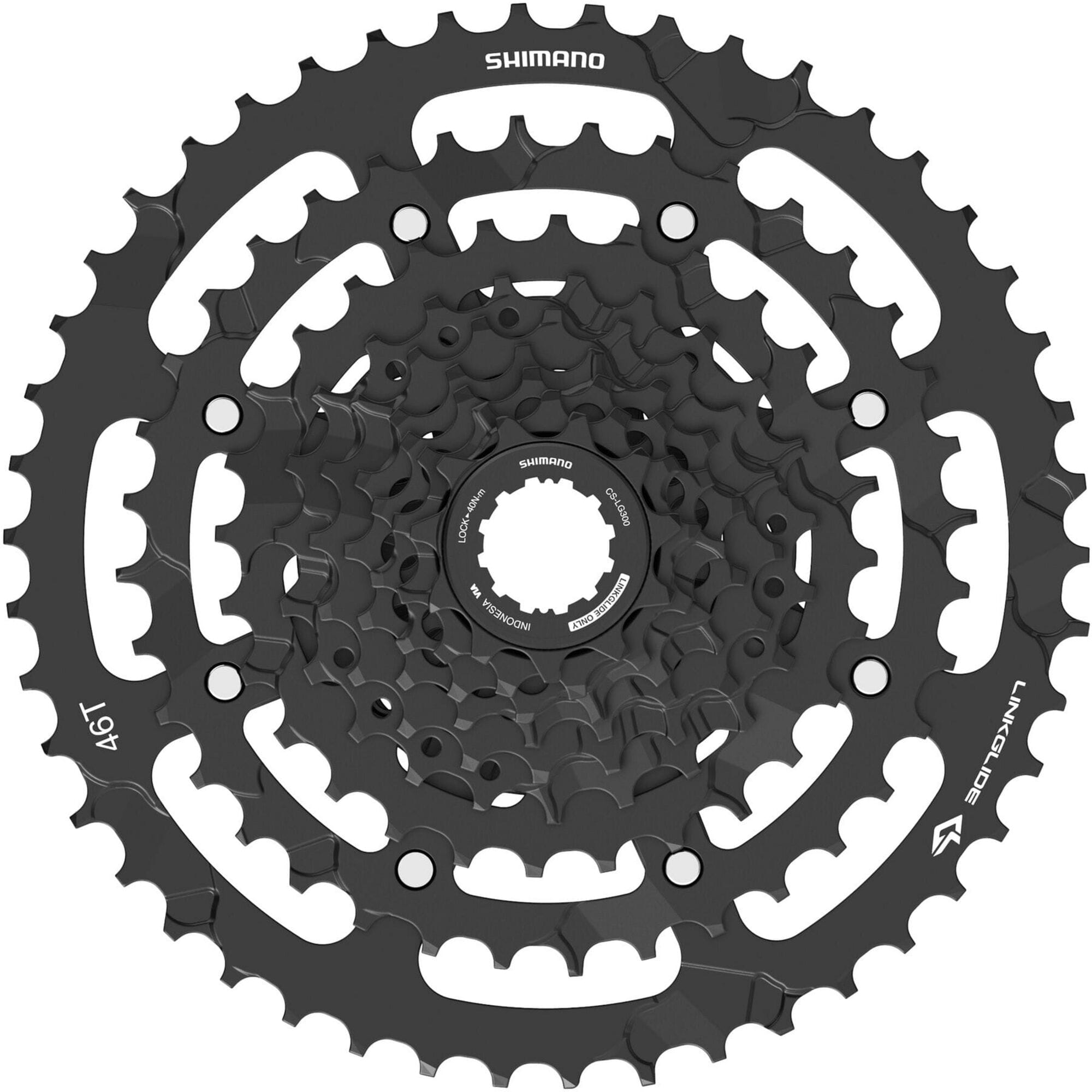 Shimano Cassette - CUES CS-LG300-9 Link Glide cassette, 9-speed