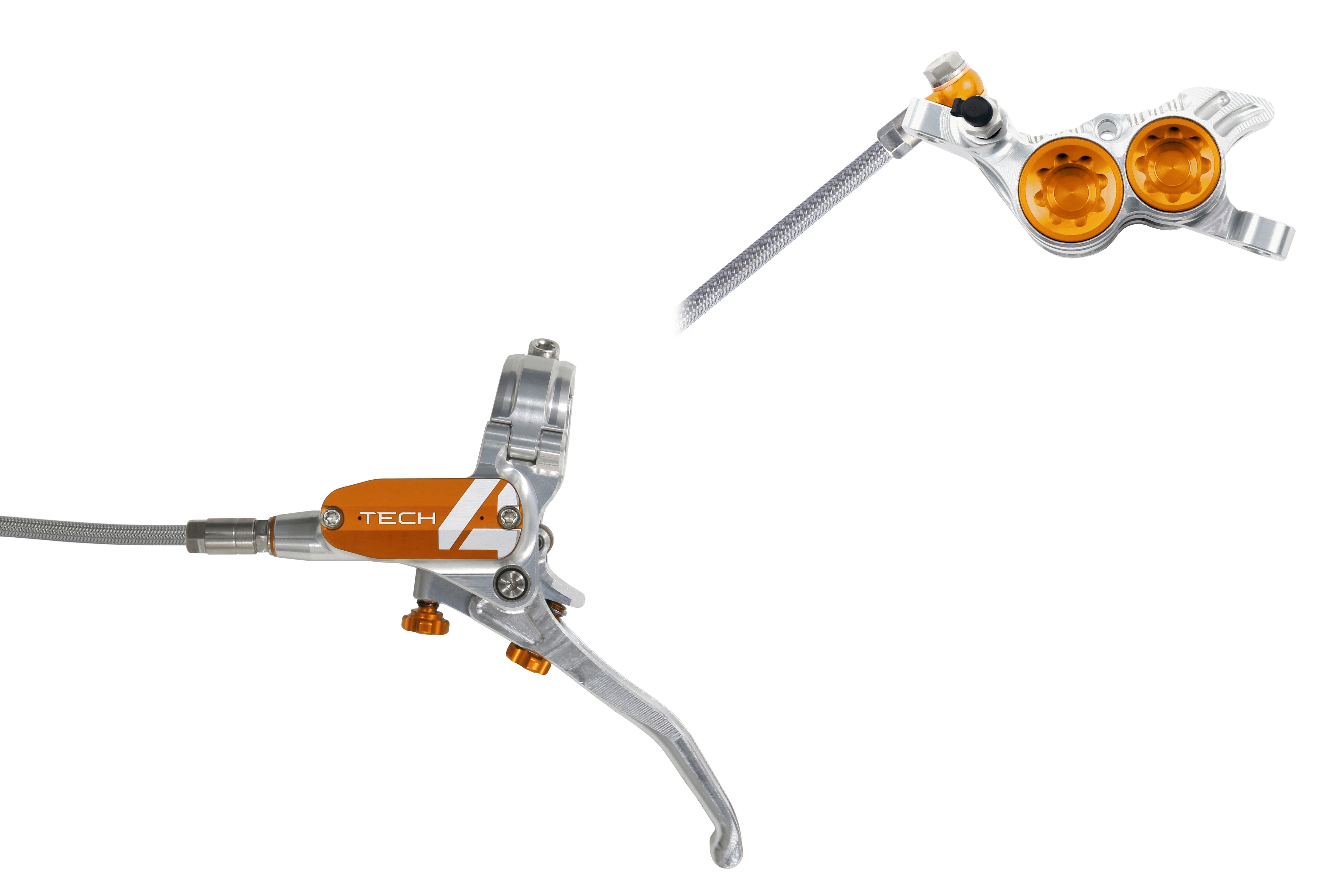 hope disc brake tech 4 v4 no rotor braided p103771