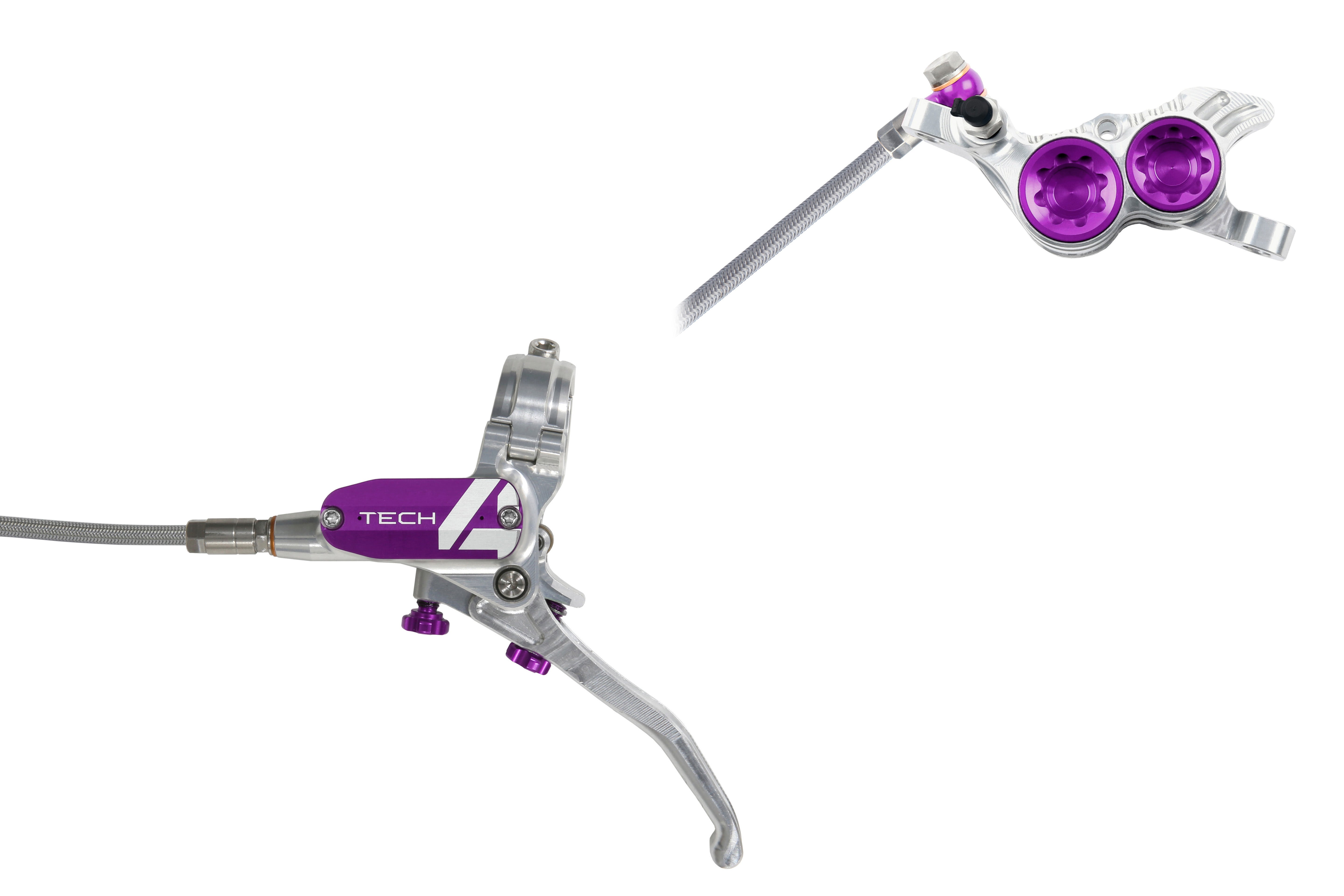 hope disc brake tech 4 v4 no rotor braided p103771