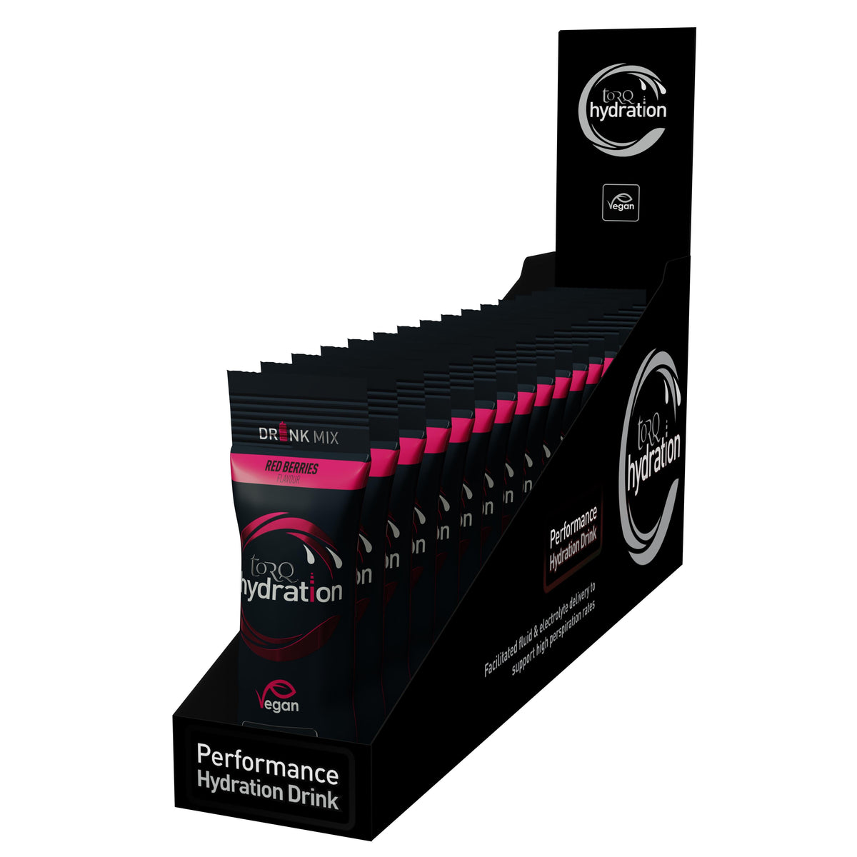 TORQ Hydration Drink Sachet pack with 15 rapid electrolyte rehydration formula sachets, designed for effective hydration.