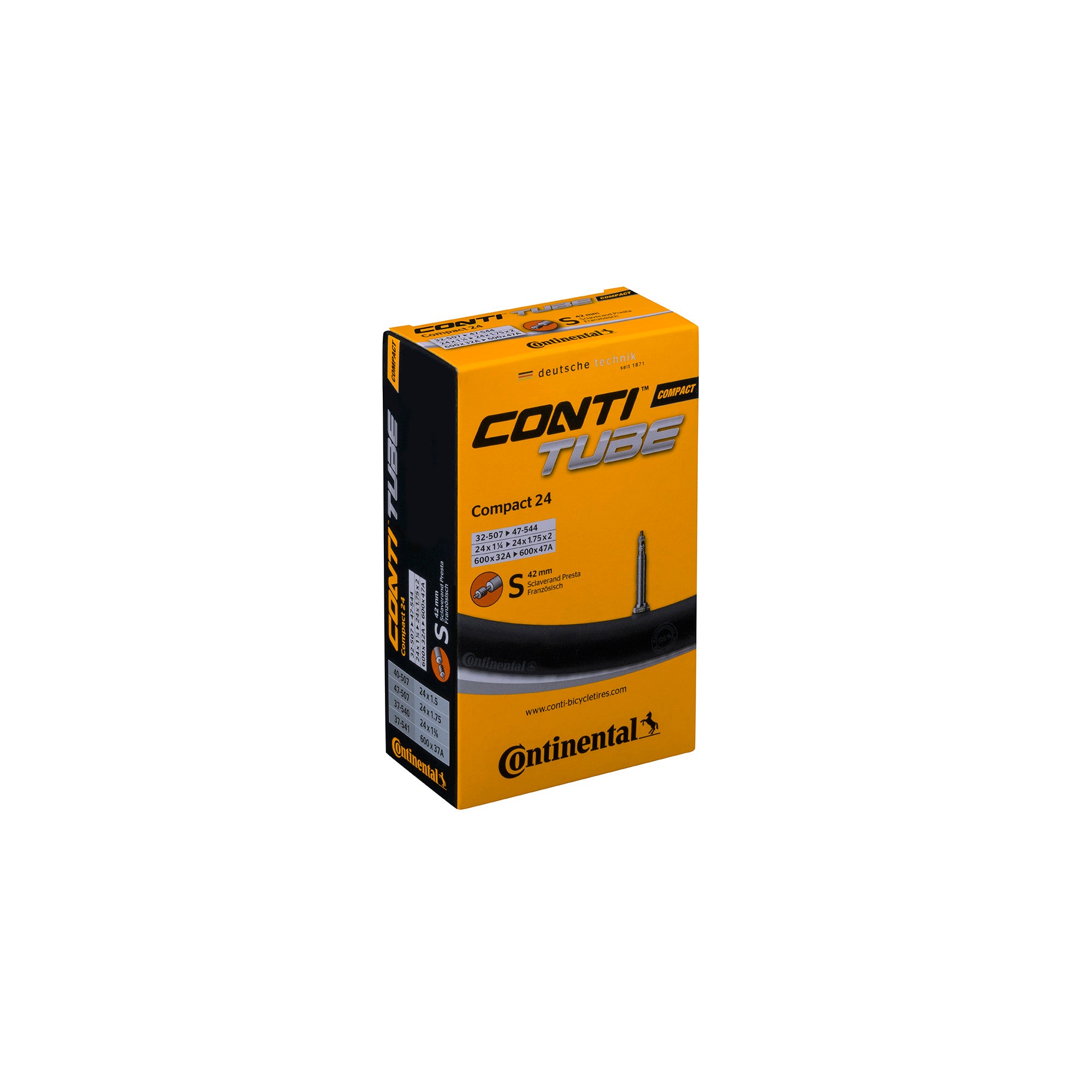 continental tube compact tube presta 42mm valve p112169