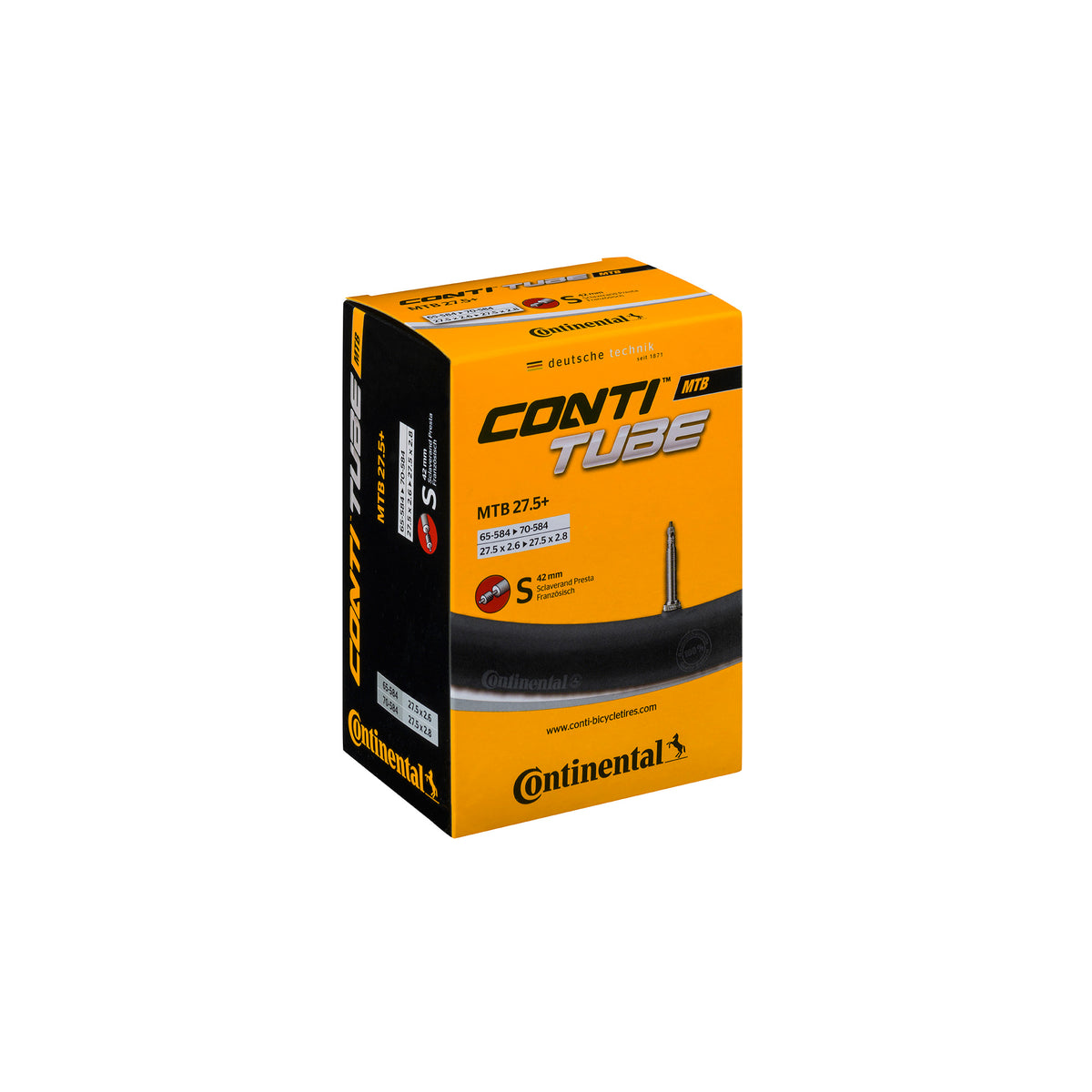continental tube mtb tube light presta 42mm valve p112182