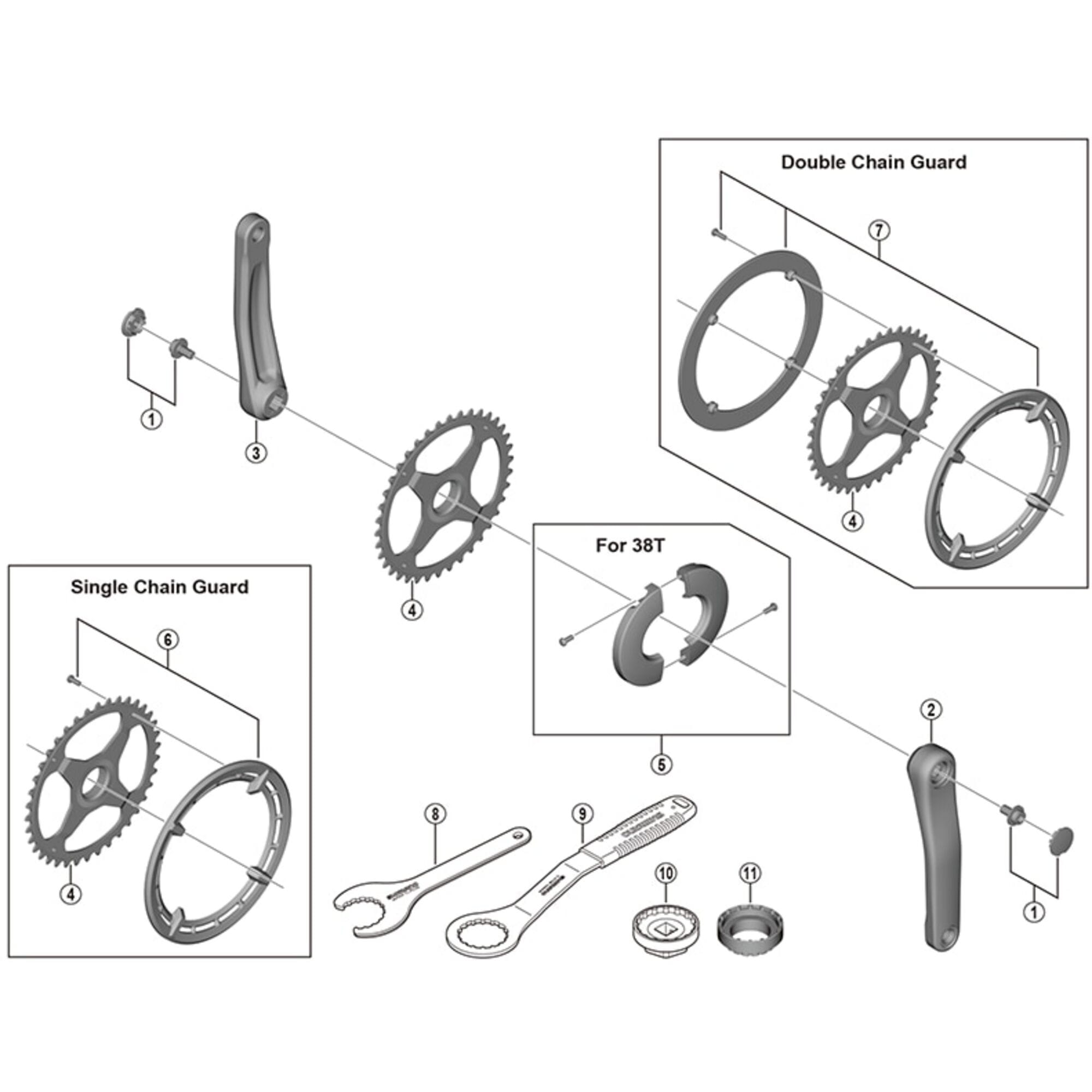 Shimano Spares & Accesories - FC-E5010 crank arm