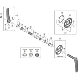 Shimano Spares & Accesories - FC-M7100 left hand crank arm unit