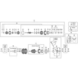 Shimano Spares SG-7R50 left hand dust cap unit