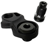 Shimano RD-R9250 rear derailleur bracket axle unit replacement part for bike components, with detailed metal construction.
