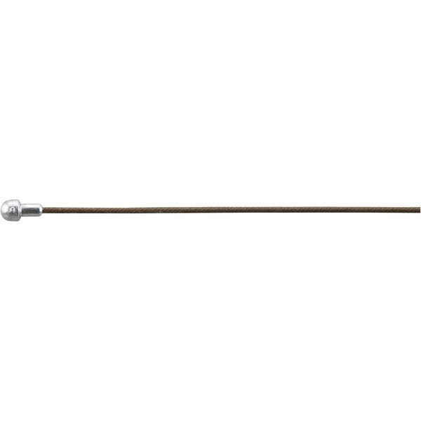 Shimano Dura-Ace 1.6mm x 2000mm polymer-coated road brake inner cable, close-up of cable with coating details.