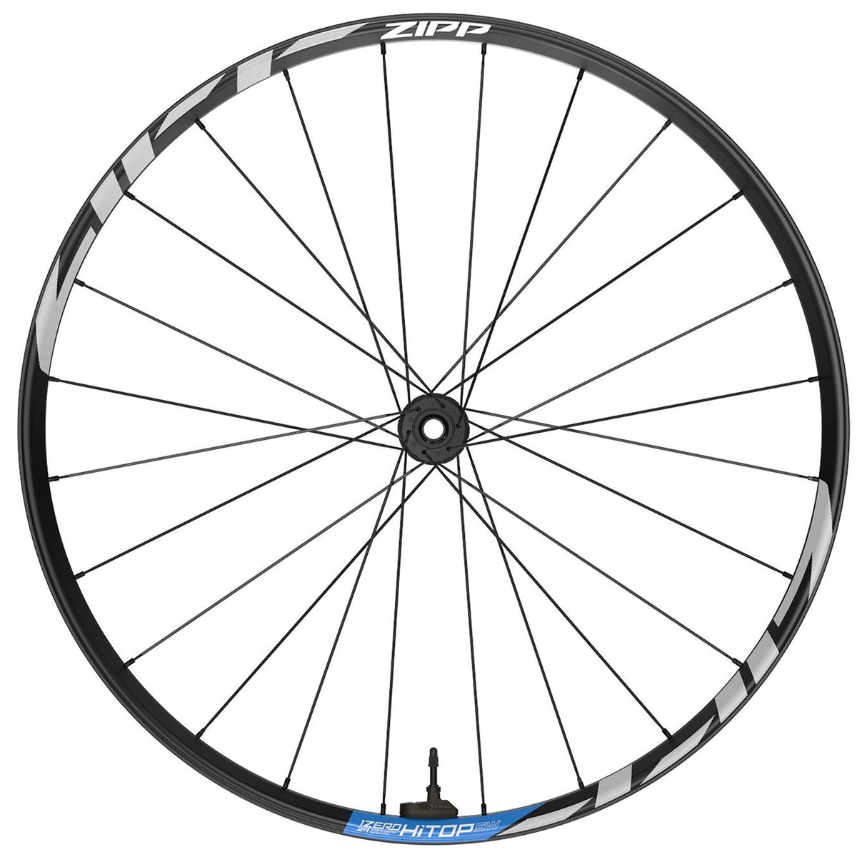 Zipp Wheel - 1Zero Hitop Sw Tubeless Disc Brake Center Lock 29 Front 24Spokes Boost W/RS Torque Caps Sid Blue Graphic A1 (Tyrewiz 2.0 Included)