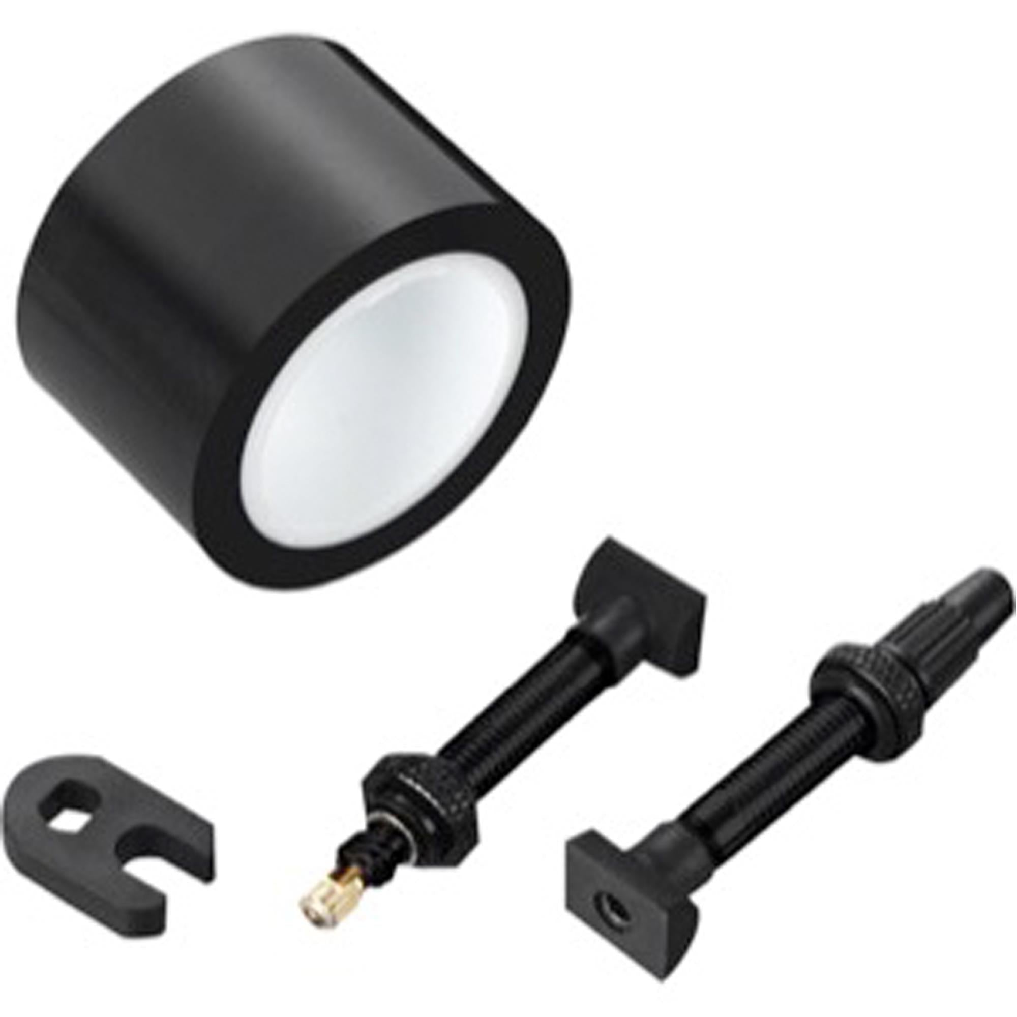 Zipp Tubeless Kit Includes 23mm Tape, 2 Universal Valves 100mm & 1 Valve Core Wrench (Fits 858, 808 NSW)