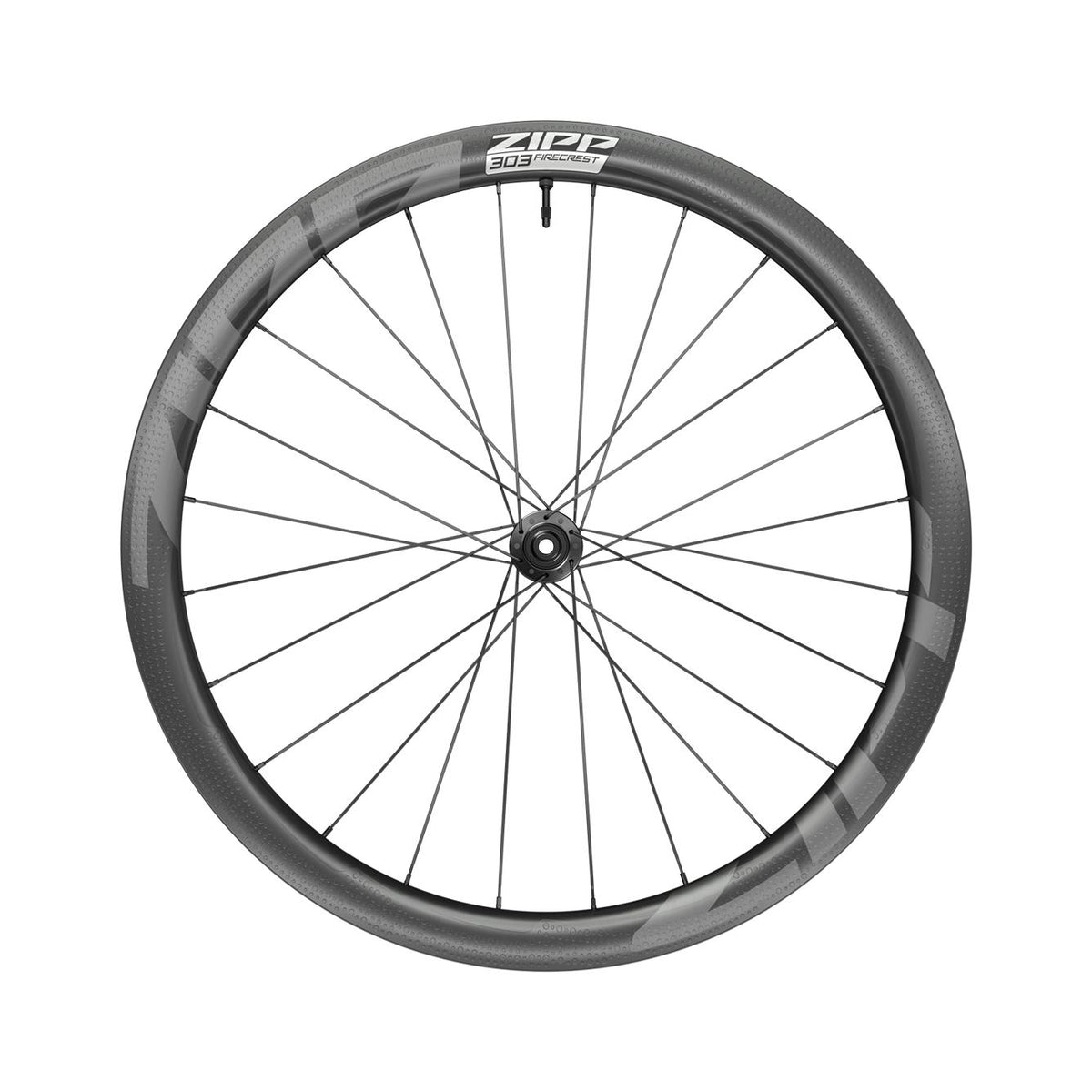 Zipp 303 Firecrest Carbon Tubeless Disc Brake Center Locking 650b Front 24Spokes 12x100mm Standard Graphic A1