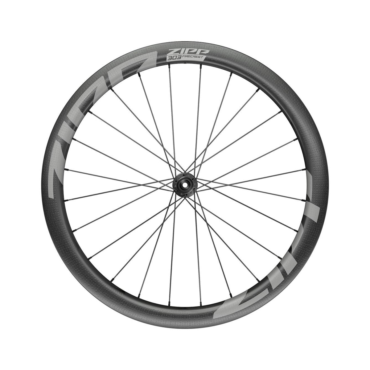 Zipp 303 Firecrest Carbon Tubular Disc Brake Center Locking 700c Front 24Spokes 12x100mm Standard Graphic A1