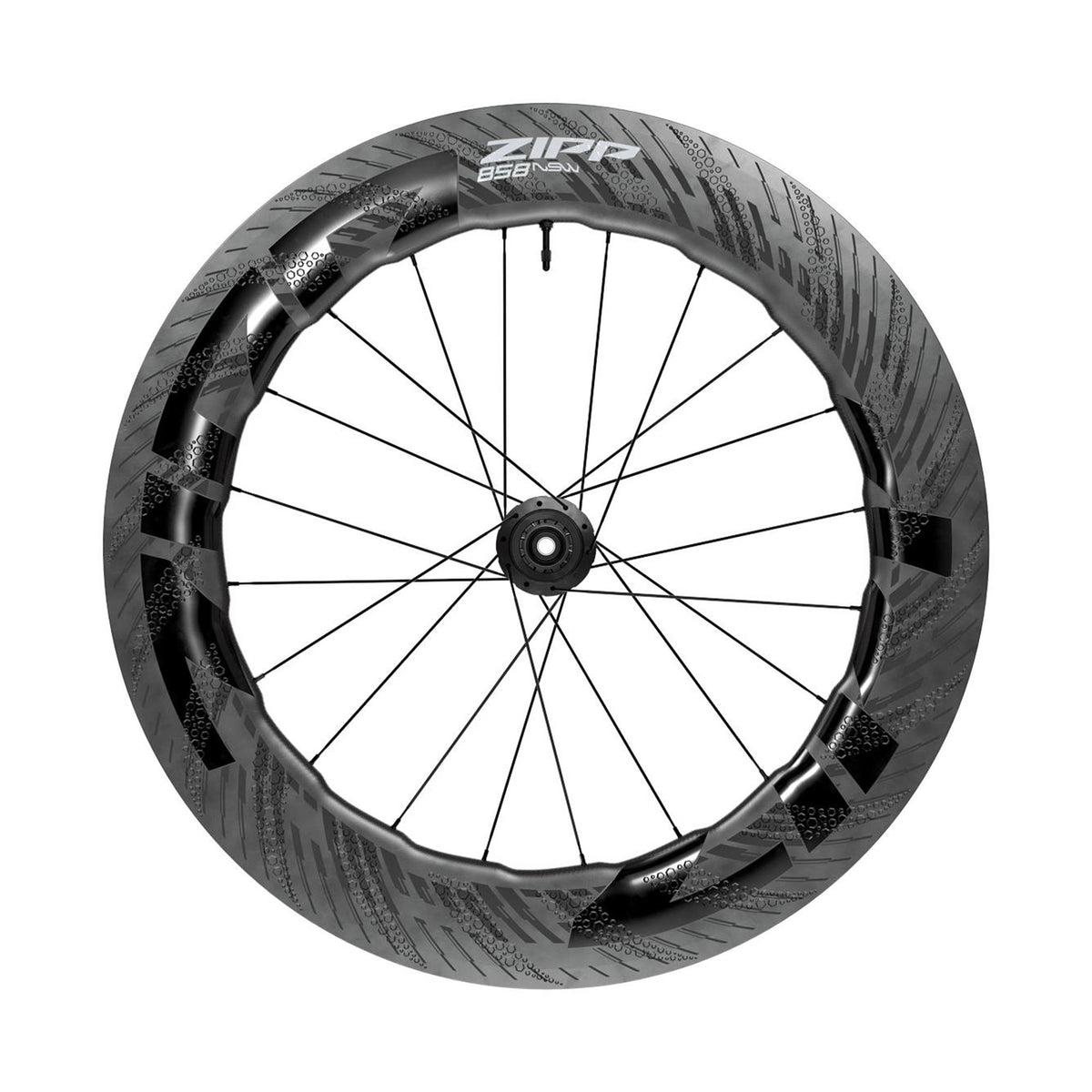 ZIPP 858 NSW Carbon Front Tubeless Disc Brake Standard Graphic D1