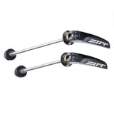 ZIPP TANGENTE QUICK RELEASE SKEWER - Stainless Steel Black with Silver Logo 100mm/135mm Pair for Disc Brake Road Wheels