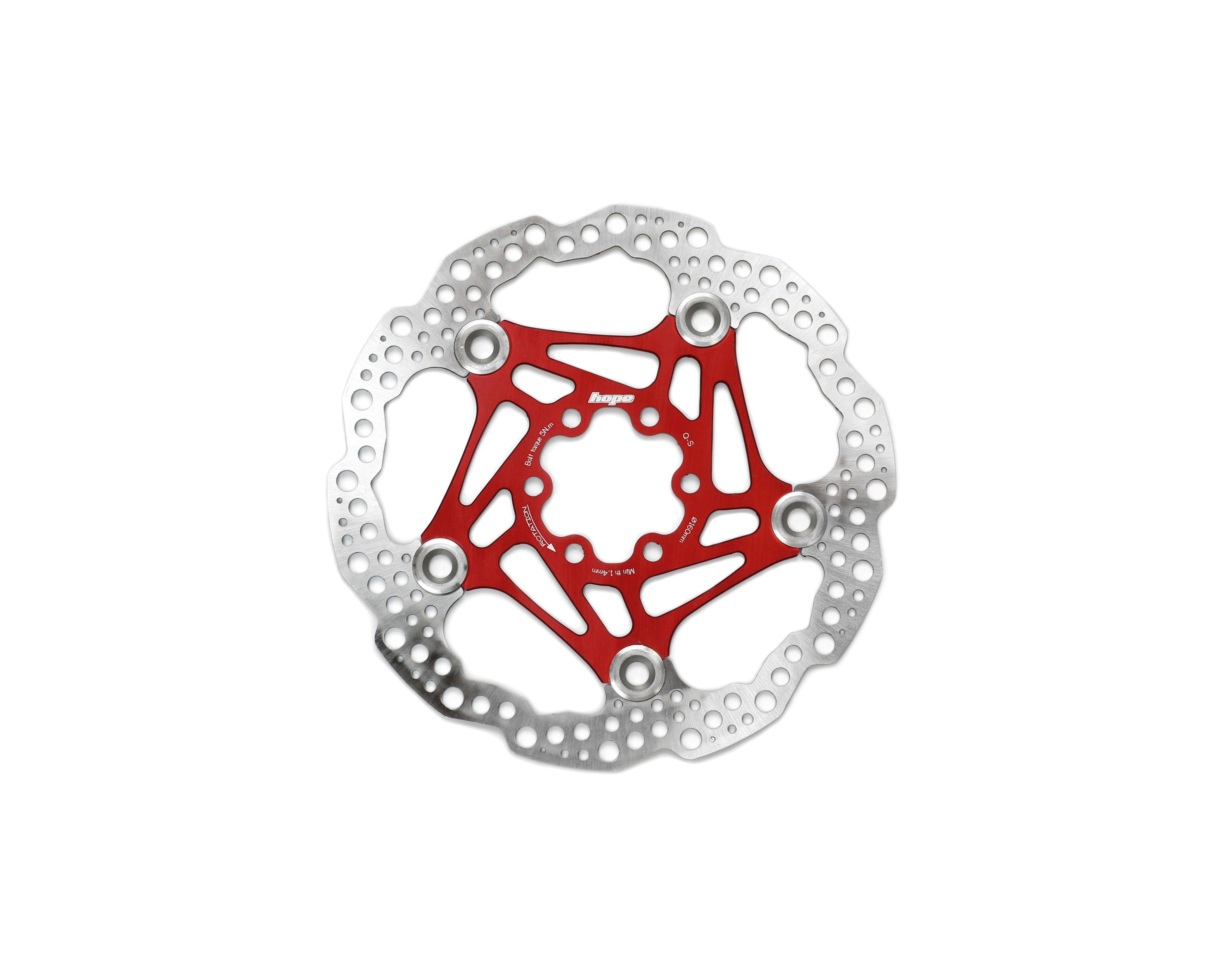 Hope Hope Floating Disc - 160Mm 6 Bolt - Red
