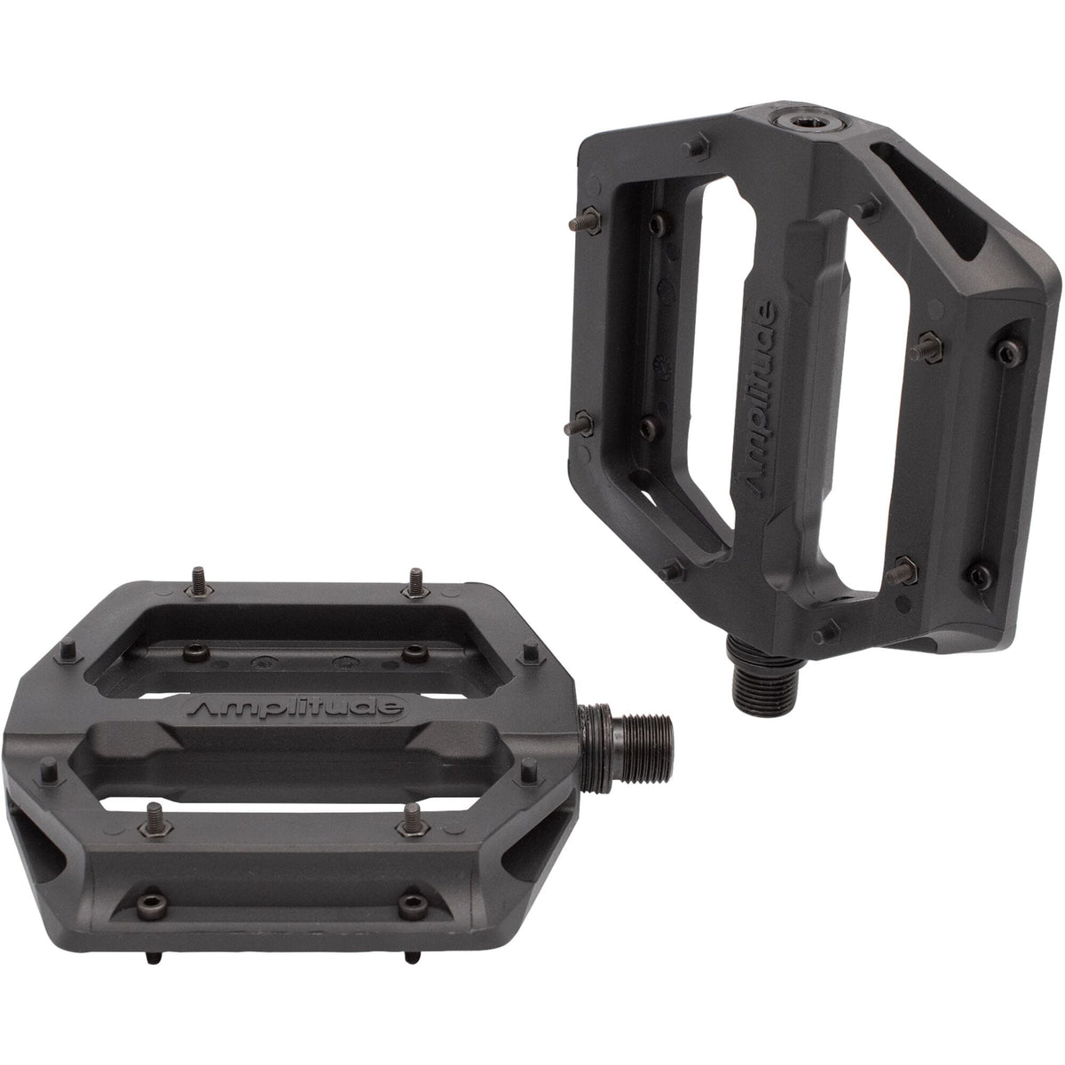 Amplitude G100 Flat Pedal with replaceable pins, black