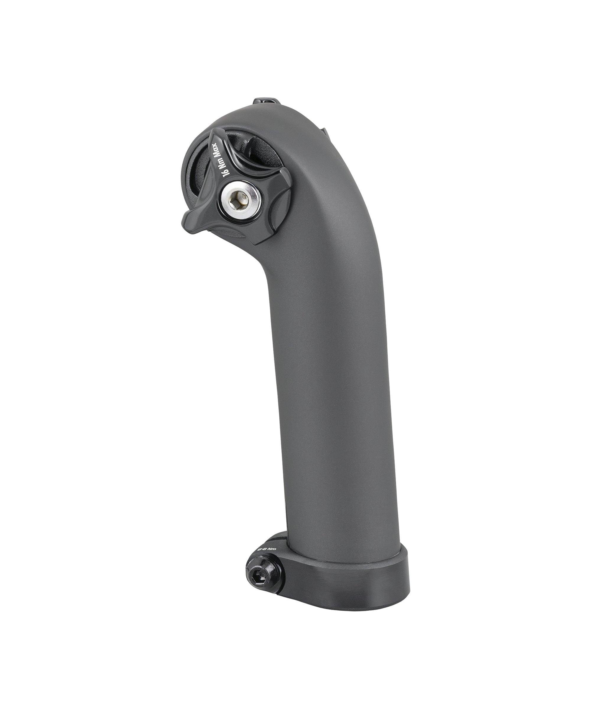 Trek Colour-Matched Matte Carbon Seat Mast Cap & 7 mm Round Ears Onyx Carbon 135mm x 20mm