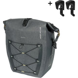 Basil Navigator Storm Large, single pannier bag,MIK Hooks, 25-31L, black