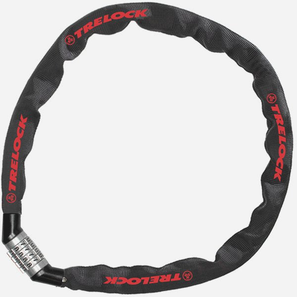Trelock Chain Locks - Chain Lock BC115 60cm x 4mm Combo Black