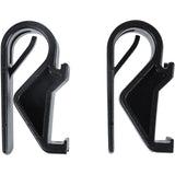 Basil Hook-On System sports accessories set of 2 black hooks for 10-12mm racks, designed for secure bicycle rack attachment