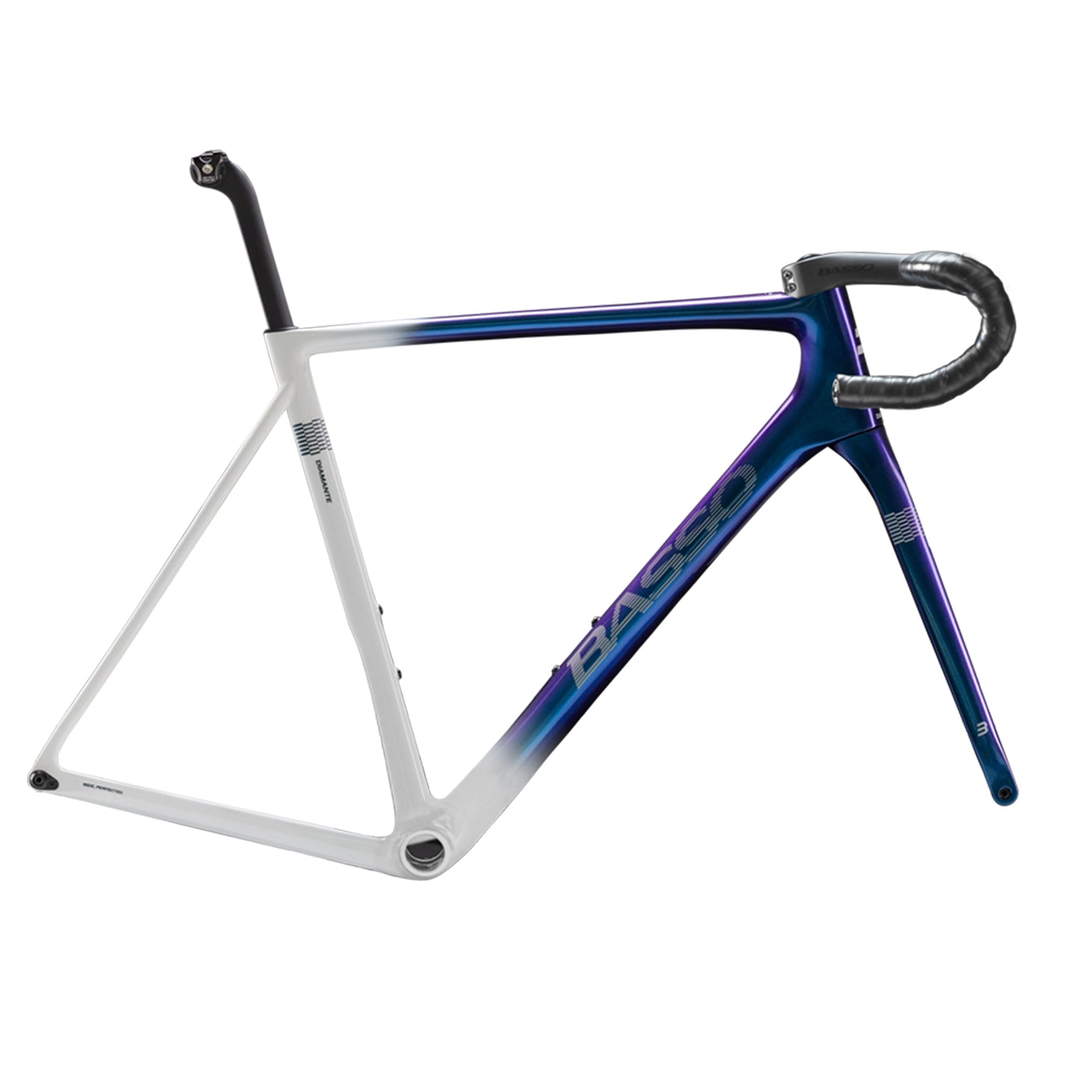 basso road frameset diamante frameset spectrum white p137787