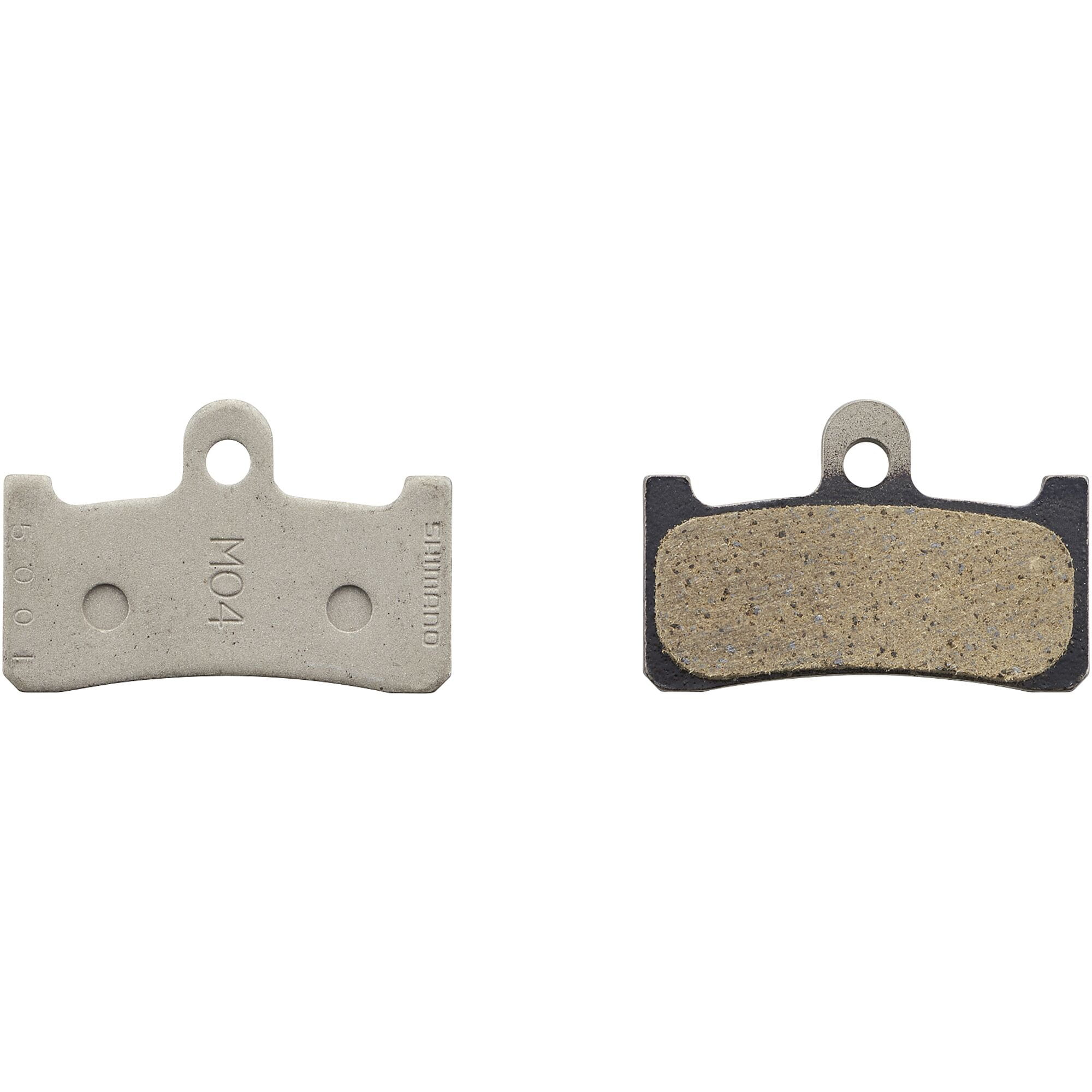 Shimano M04-RX disc pads and spring, resin pad, steel back