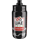 Elite Fly Racing water bottle for cyclists, BPA-free hydration bidon with a sleek design and secure cap for on-the-go cycling hydration.