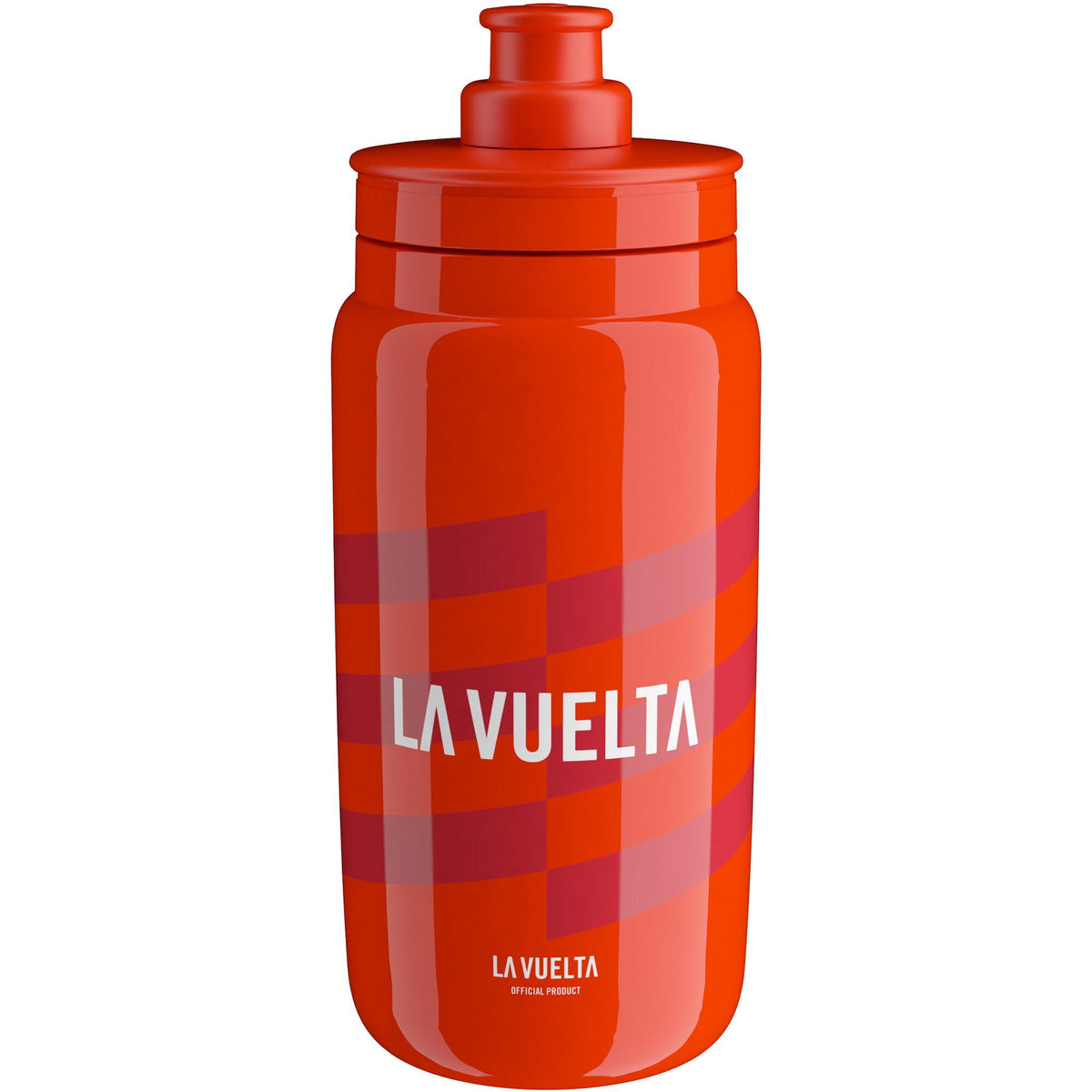 Elite Fly Racing water bottle for cyclists, BPA-free hydration bidon with ergonomic design and secure cap for active riding.