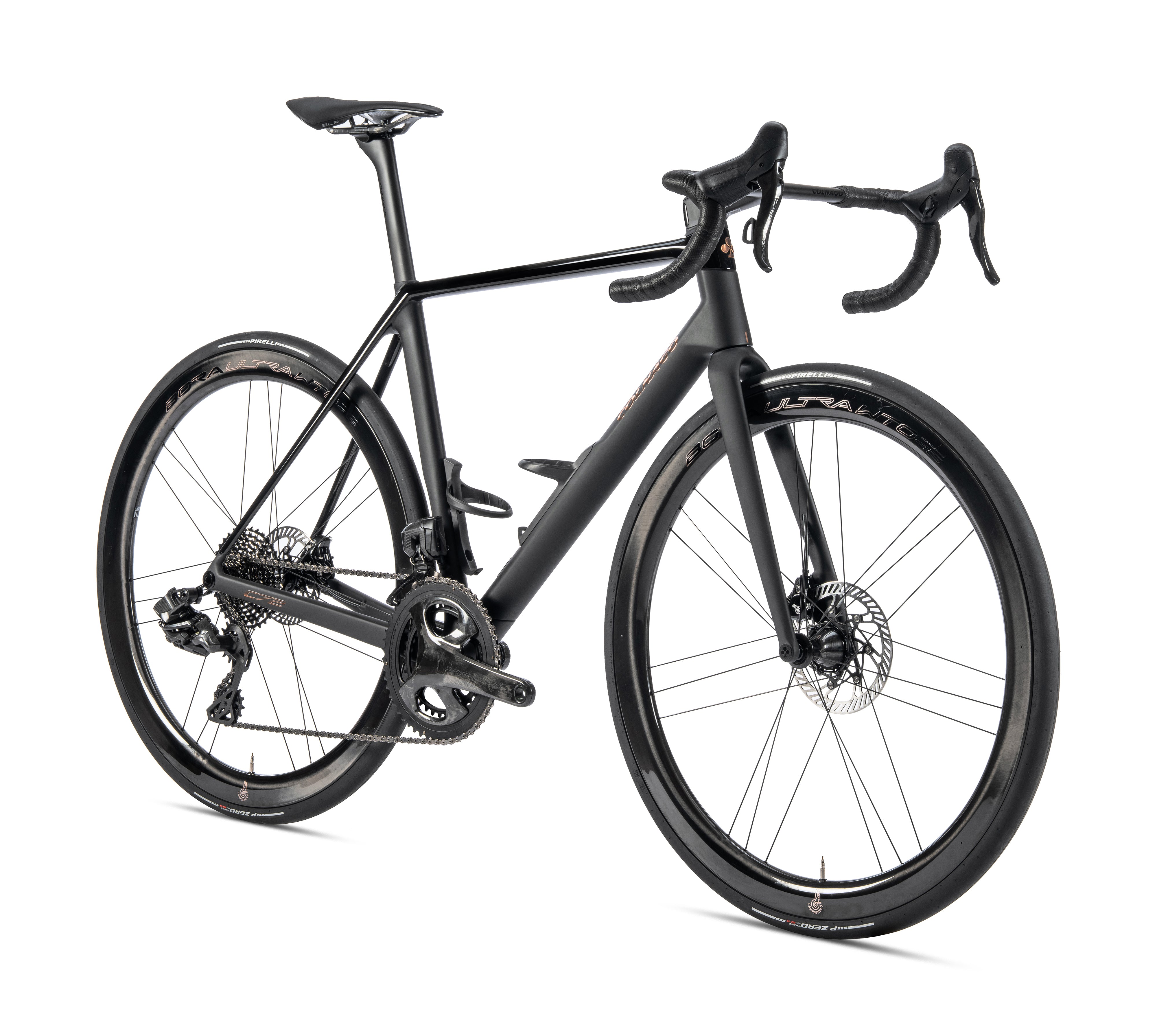 Colnago C72 Disc 2026 carbon road bike with Shimano Dura Ace Di2 and ENVE SES 4.5 wheels, shown in studio setting