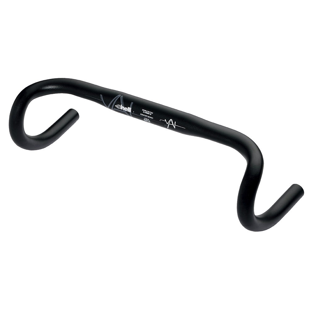 cinelli vai shallow drop bars black 40cm 31 8mm