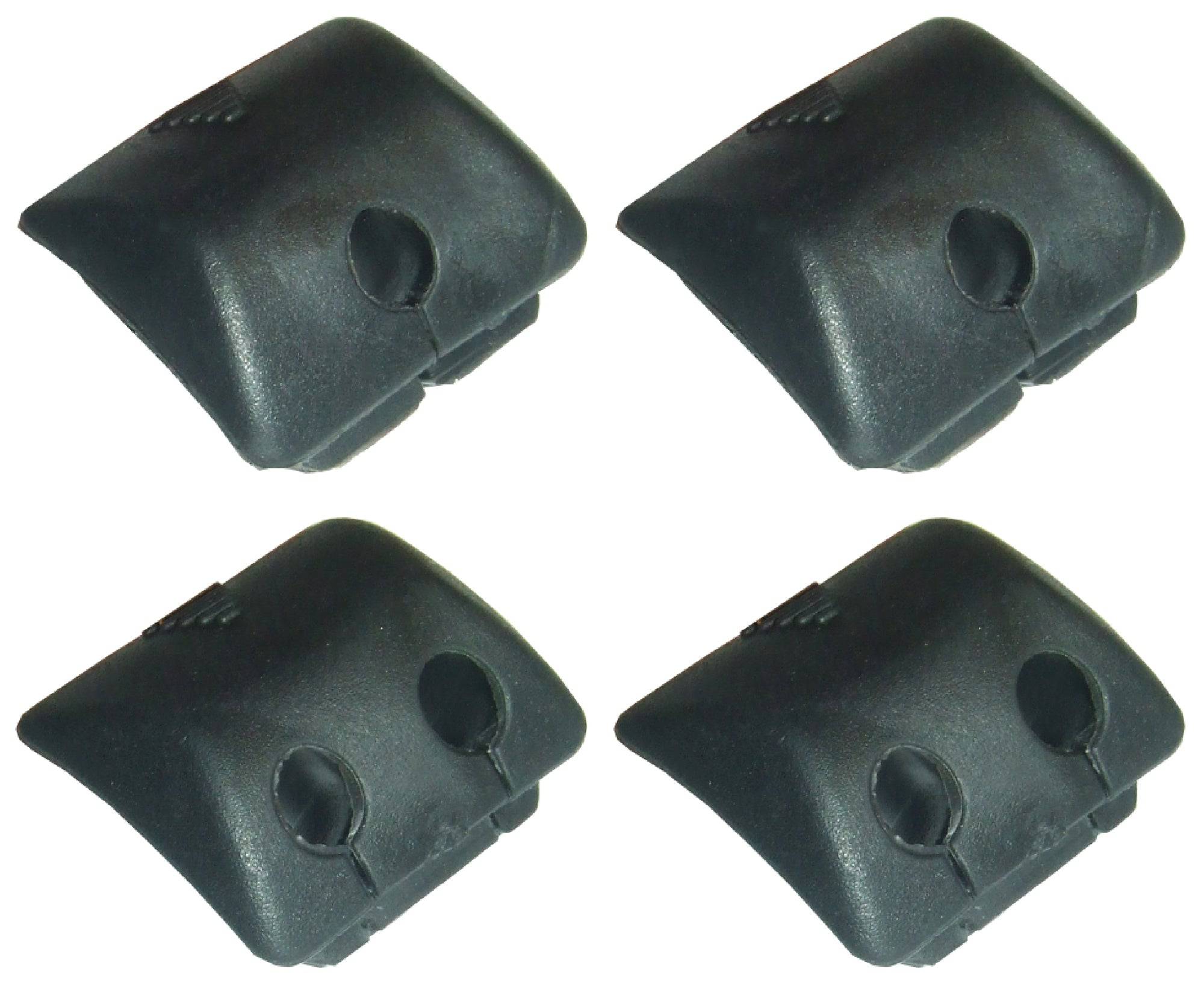 Trek Head Tube Square Plug Kit with four black frame protection plugs for bike head tubes and components.