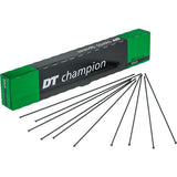 dt swiss spoke champion straight pull black spokes 14g 2mm box 20 p132247