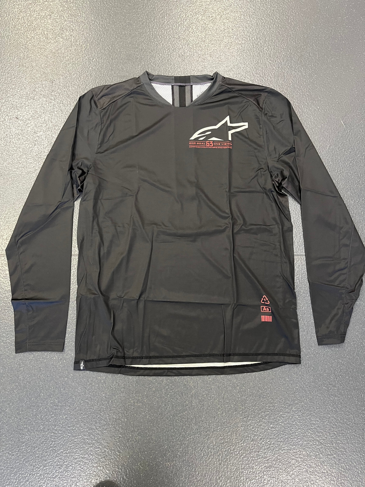 ALPINESTARS JERSEY - ALPS 6.0 LS JERSEY BLACK CORAL XL