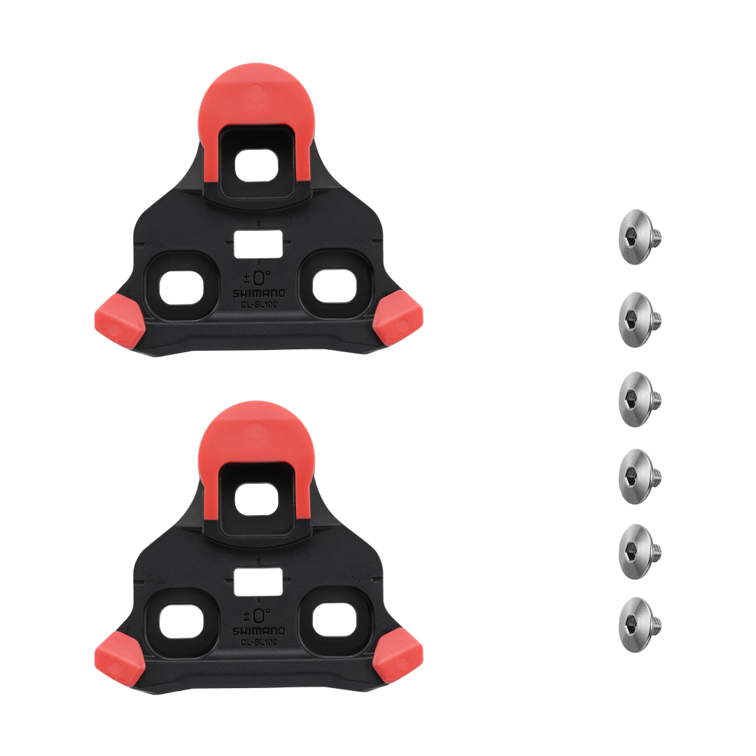 Shimano CL-SL100 Fixed 0-Degree Cleats for SPD-SLR Pedals and Shoes