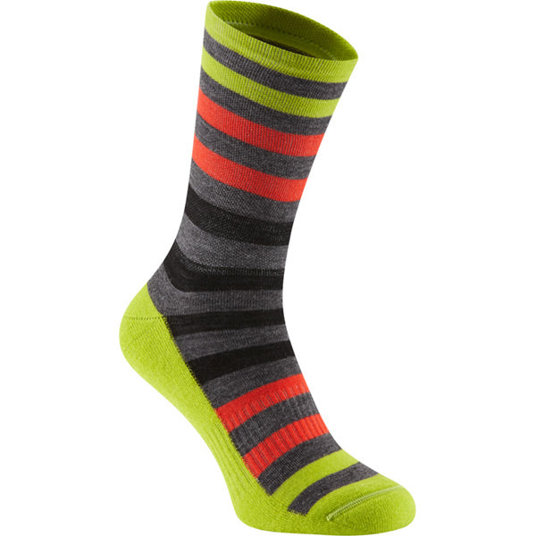 Madison Isoler Merino 3-Season cycling socks with thermal insulation and arch support, designed for comfort and warmth during rides.