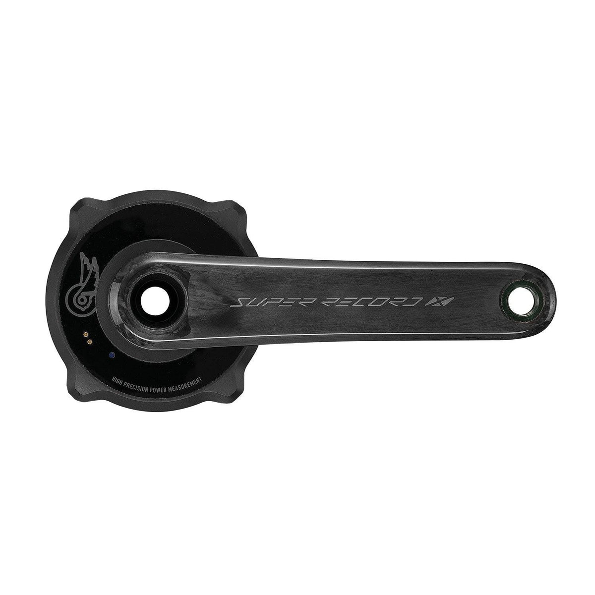 Campagnolo Super Record X Wireless 13-speed power meter crank arms for road bikes, shown with chainring and drivetrain components.