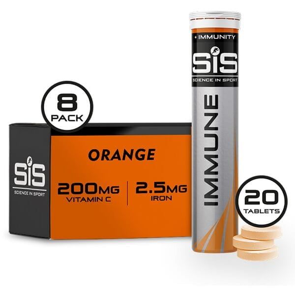 Science In Sport GO Immune Hydro Tablet Orange Flavor – 8 Tubes, Immune Support & Hydration | Swinnerton Cycles
