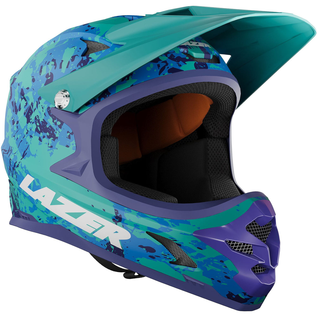 Lazer Phoenix+ MTB helmet with full-face protection and advanced ventilation, designed for mountain biking safety and comfort.