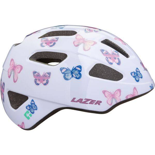 Lazer NutZ 2.0 KinetiCore kids helmet with turnfit system and insect net, featuring a durable protective design for children.