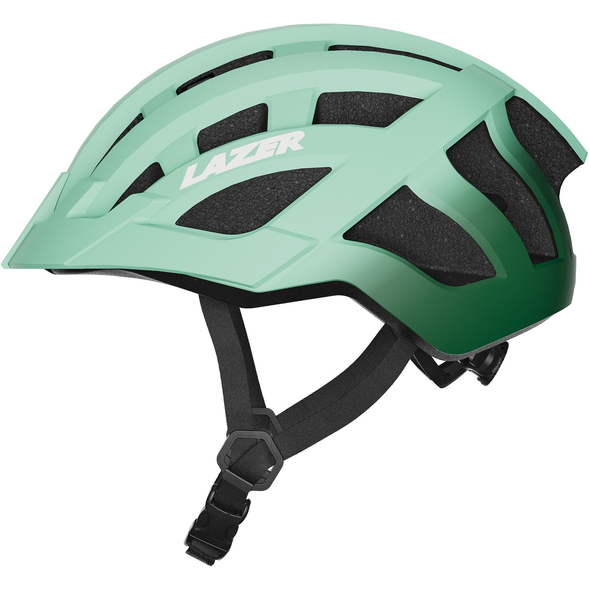 Lazer J2 Kids Mountain Bike Helmet with TS+ retention system and ventilation for children, in vibrant colors with adjustable straps.