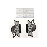 Fox Fork F-S R B/W Decal Kit Black 2010 Spares & Accesories