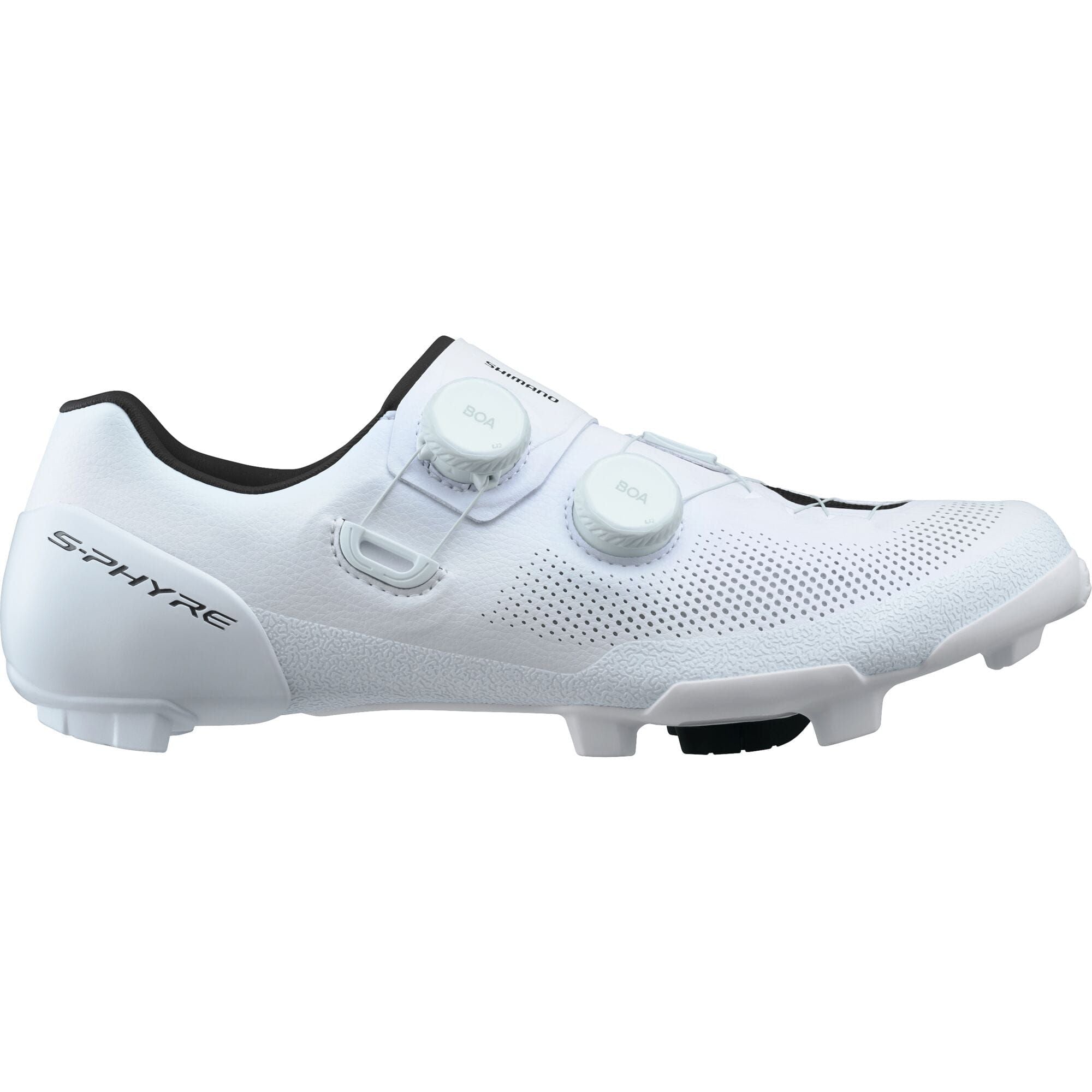 Shimano S-PHYRE RX9 gravel racing shoes with BOA Fit System and carbon midsole, shown with breathable mesh and secure fit design.