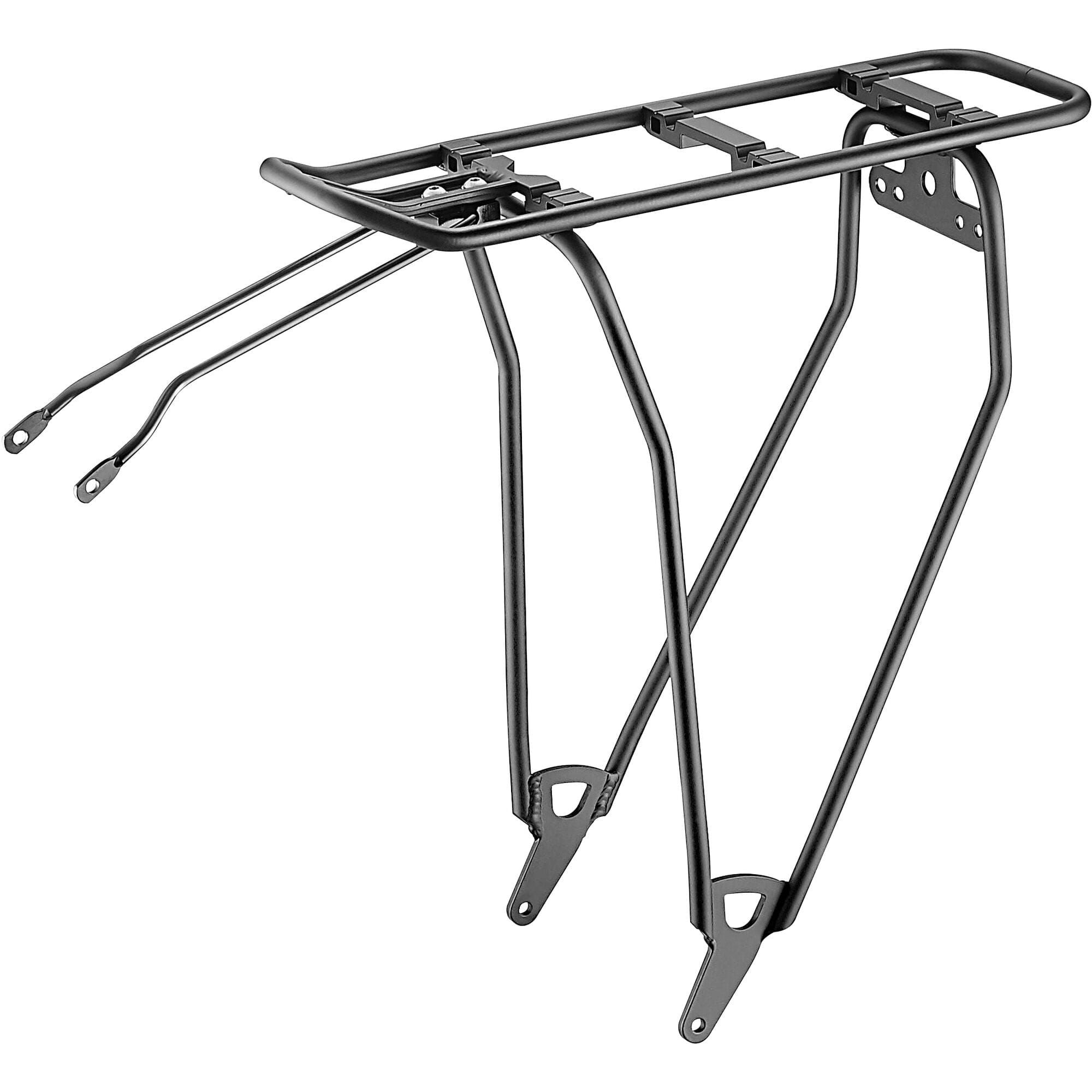 M Part MIK Standard Rear Pannier Rack Alloy Black with Light Mount for 26"-700c Bikes | Swinnerton Cycles