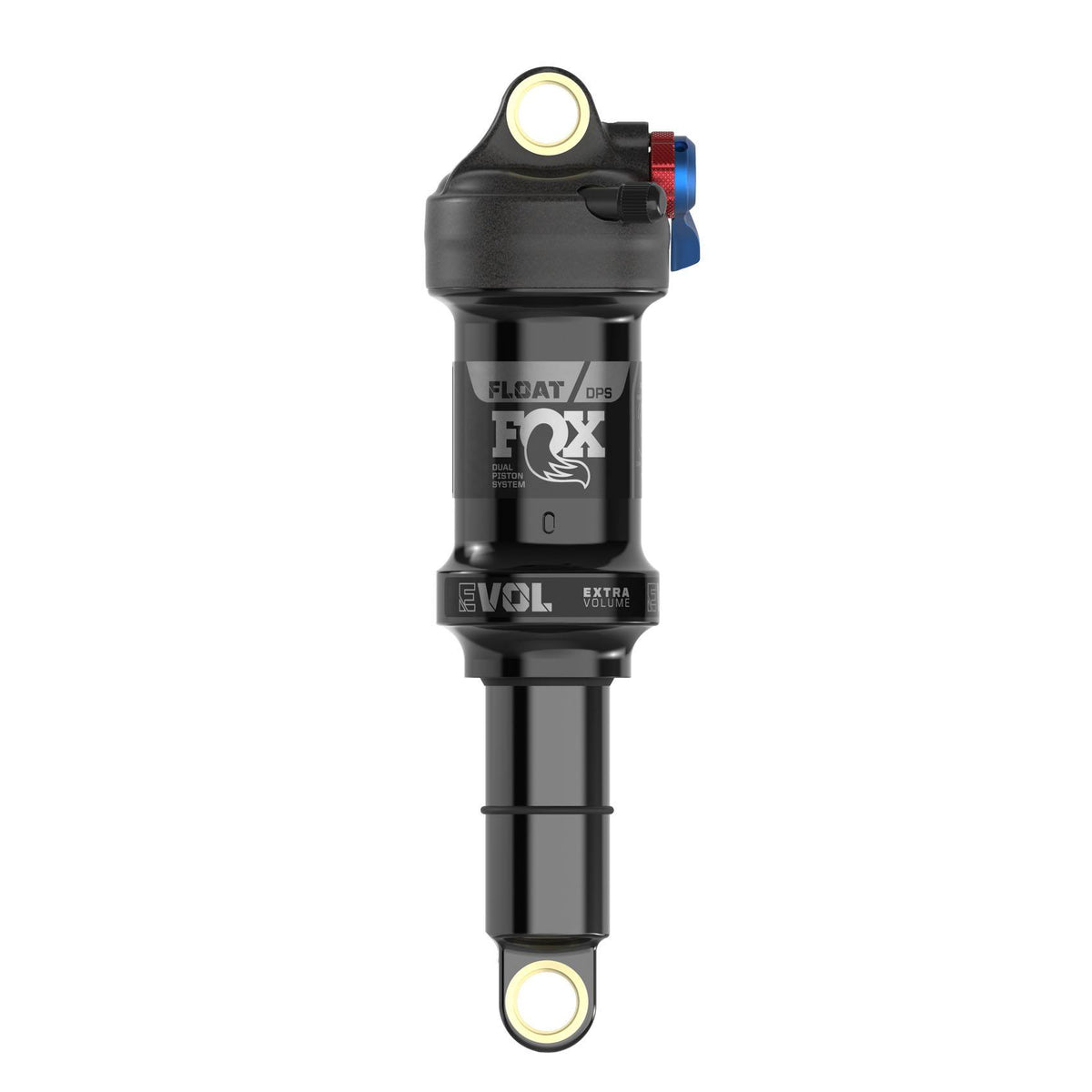 Fox Float DPS Performance Shock 2022/23 rear suspension with EVOL Air and 3-Mode DPS system, showing the shock absorber and branding.