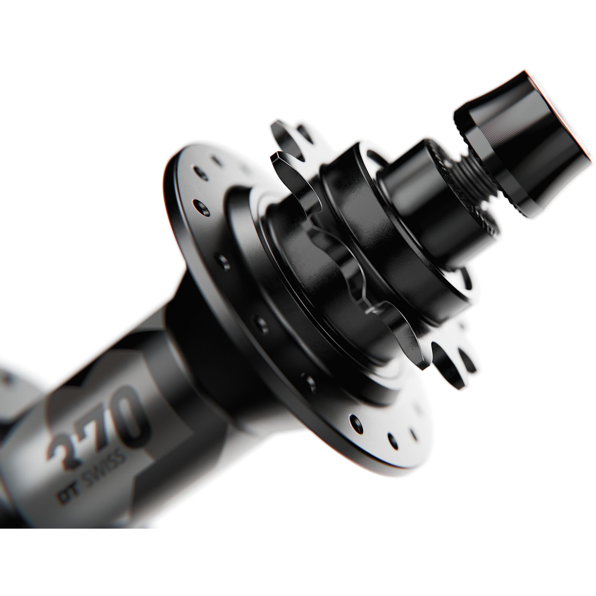 DT Swiss 370 Classic rear disc 6 bolt 135 x 10 mm, Singlespeed 32 hole, black