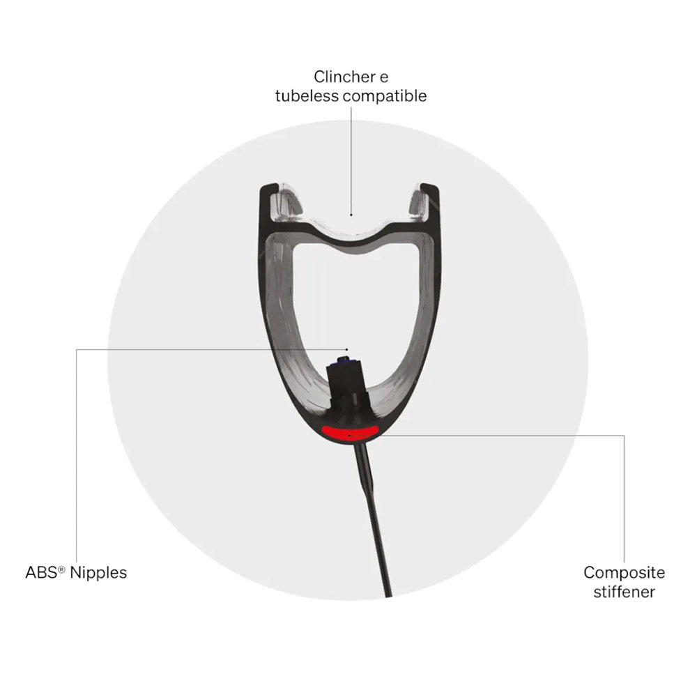 Deda Road Wheels - RS4 DB Carbon Disc Tubeless Wheels