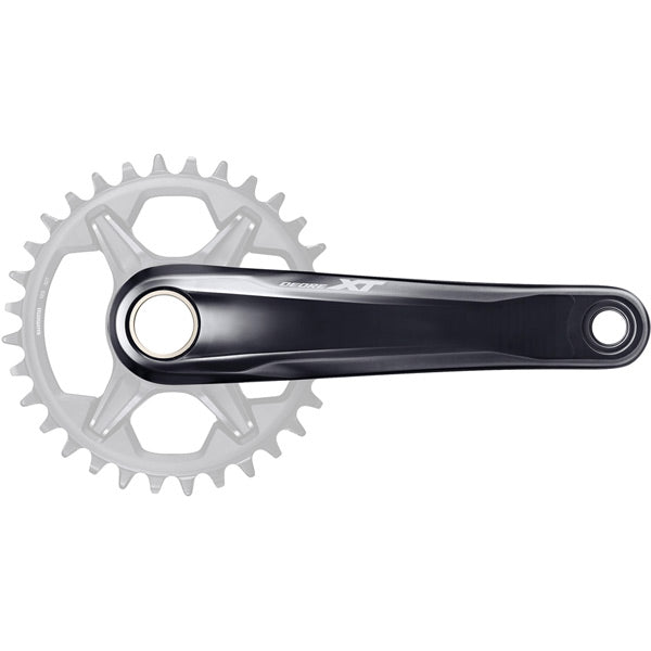 shimano fcm8120 xt crank set without ring 12speed 55 mm chainline