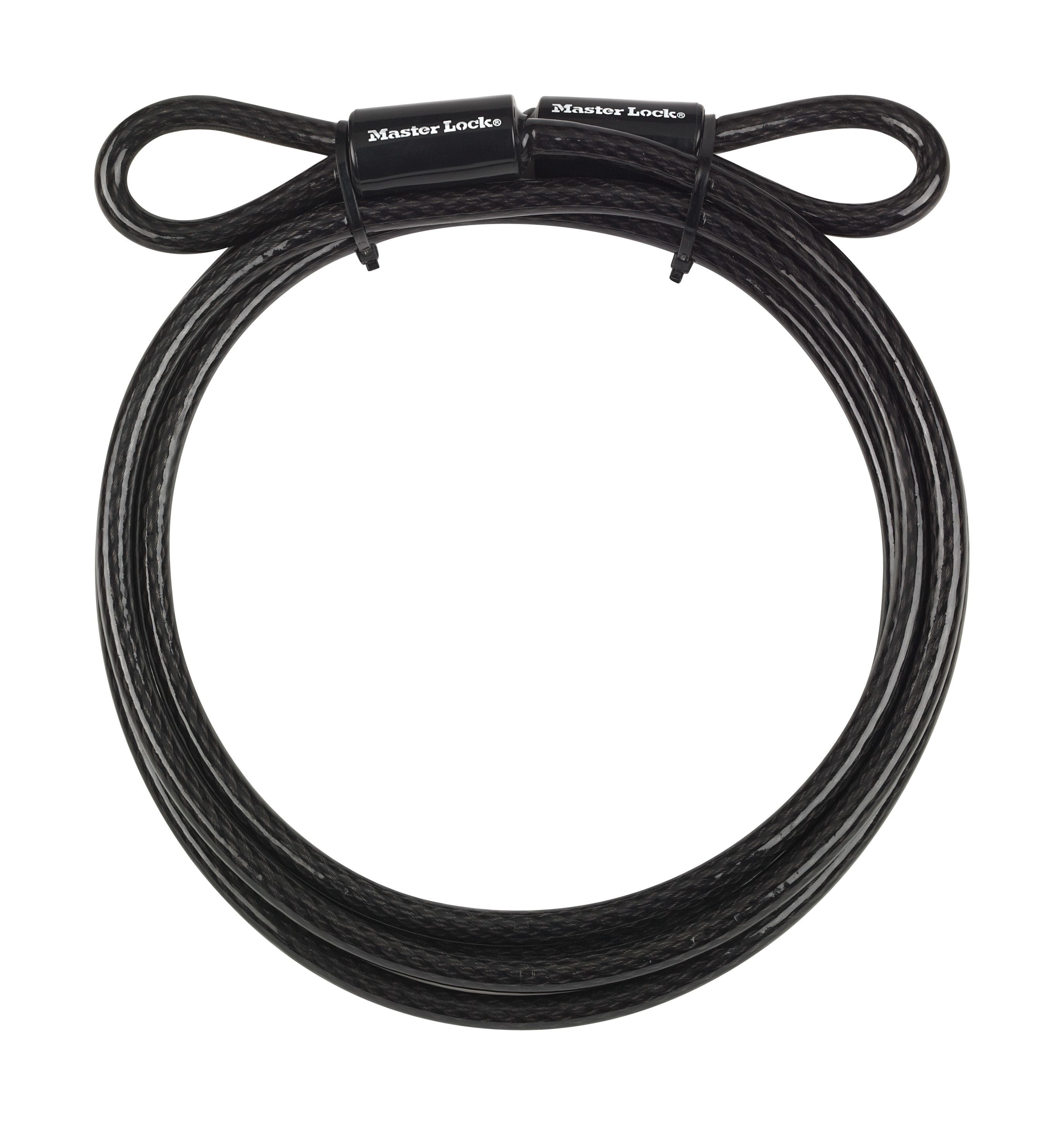 Master Lock Cable Locks - Looped end cable 3000 x 10mm [49] Black