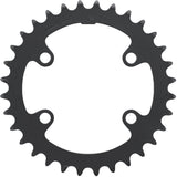 Shimano CUES FC-U6010-2 32-tooth 11-speed double inner chainring for 46-32T crankset, bicycle component, black metal gear