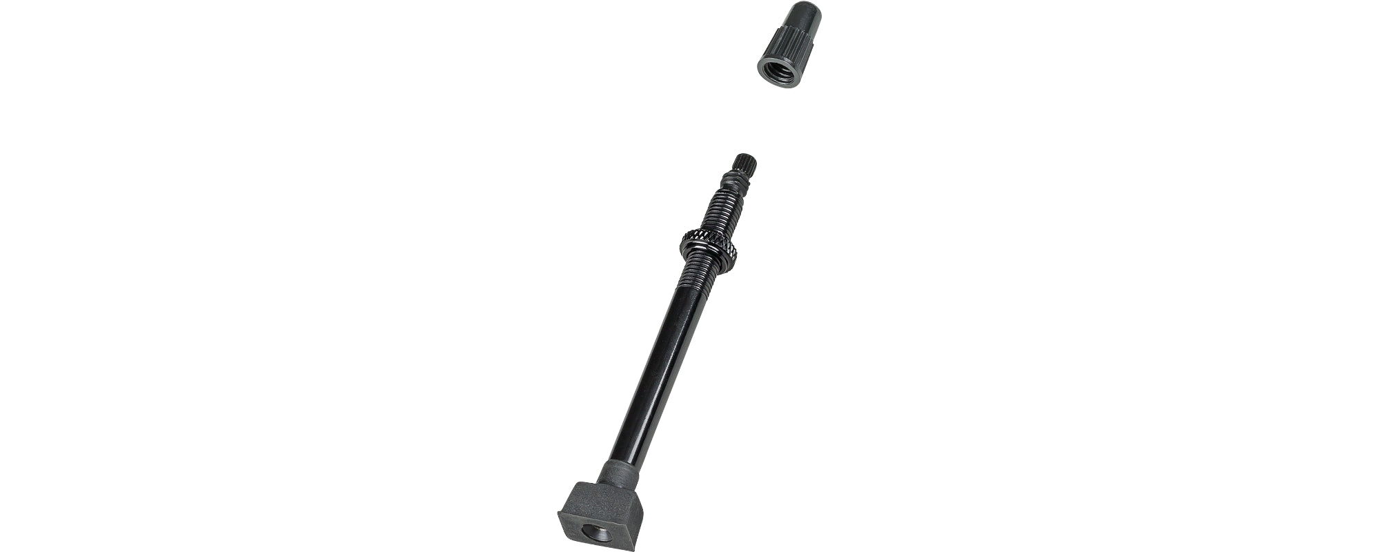 Bontrager Bontrager Rectangular Base TLR Valve Stem 2026 Black Black Valve length