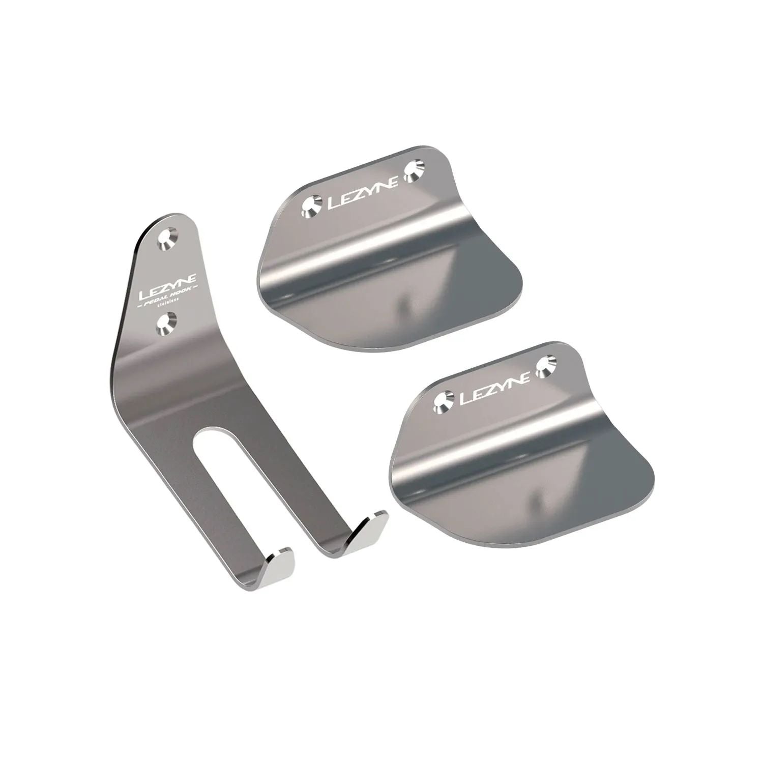 Lezyne Storage - Stainless Pedal Hook - Silver | Swinnerton Cycles